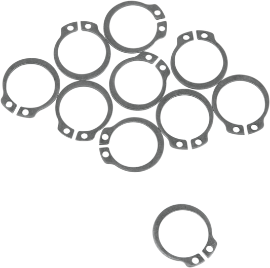 Kit de arandela/anillo elástico del contraeje - Anillo elástico - Paquete de 10 - Kawasaki/Suzuki