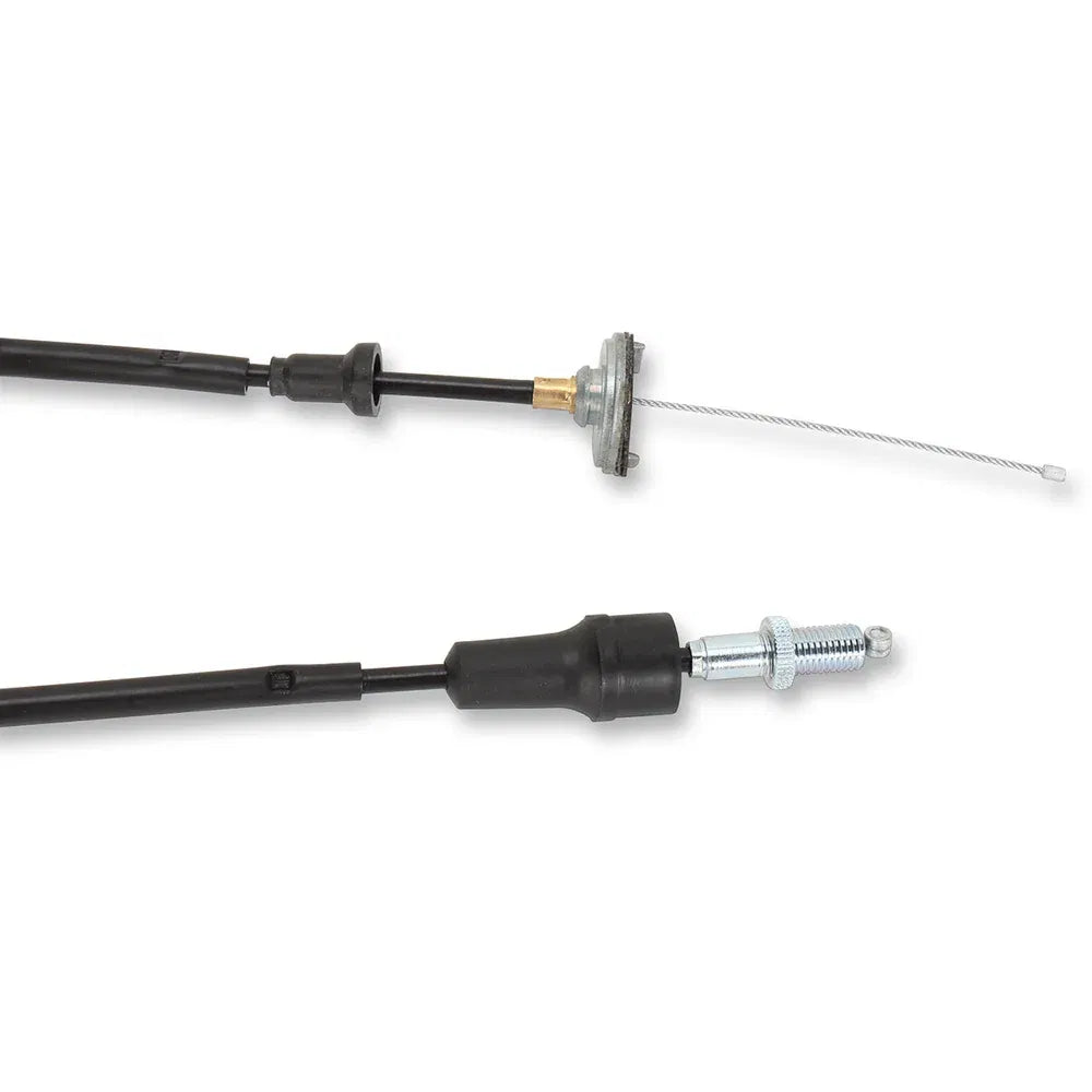 Cable del acelerador de vinilo negro.