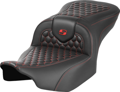 Asiento Honeycomb Roadsofa™ - Asiento Roadsofa™ - sin respaldo - Honeycomb - Punto rojo - FLTR/FLHX '23-'24