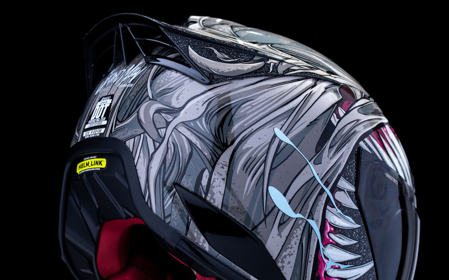 Casco Icon Grand Maw - Gris