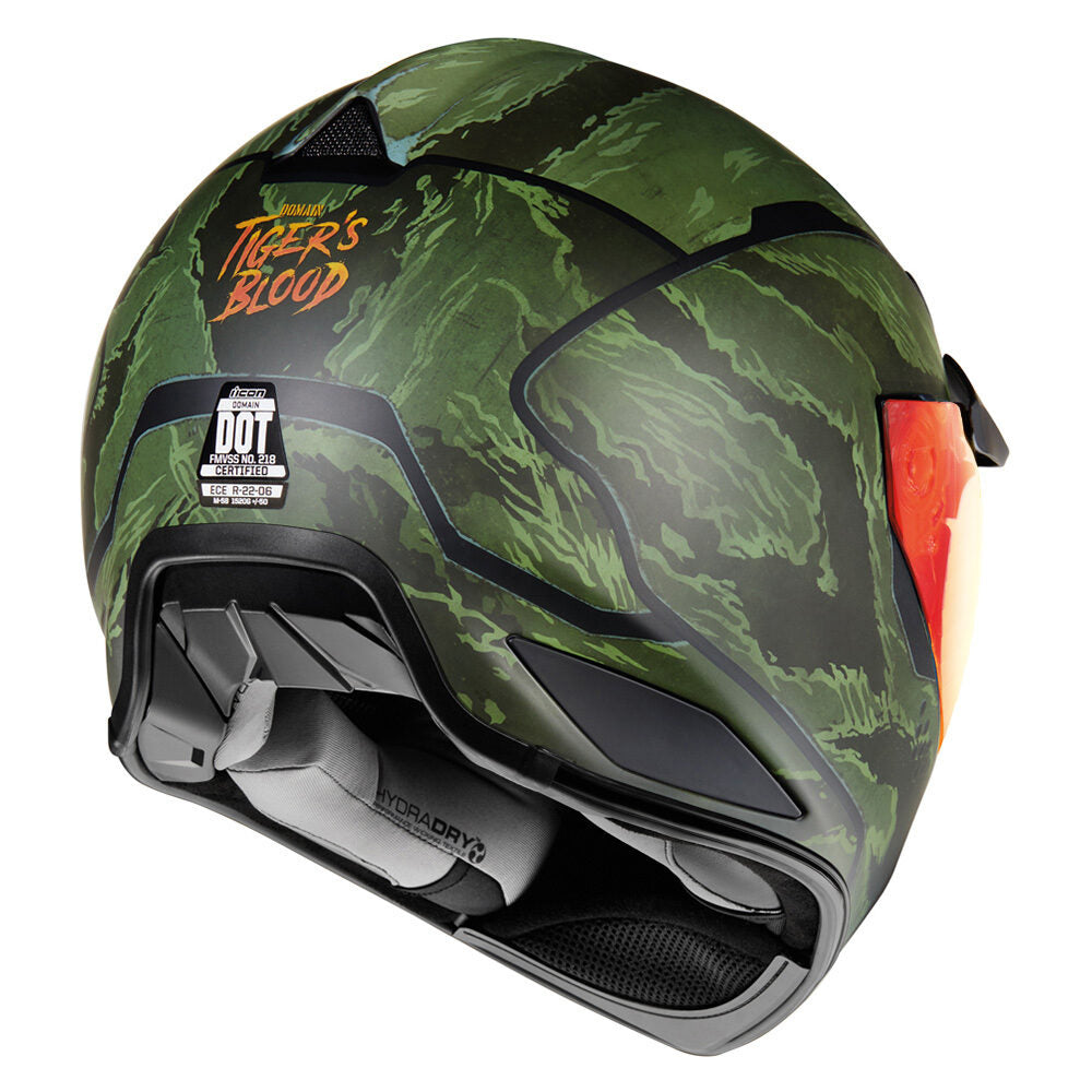 Casco ICON Domain Tiger's Blood - Verde