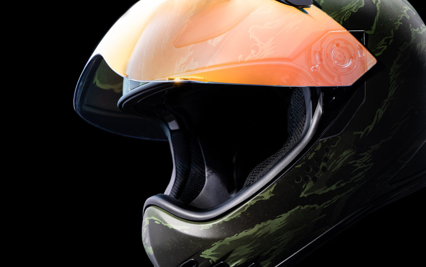 Casco ICON Domain Tiger's Blood - Verde