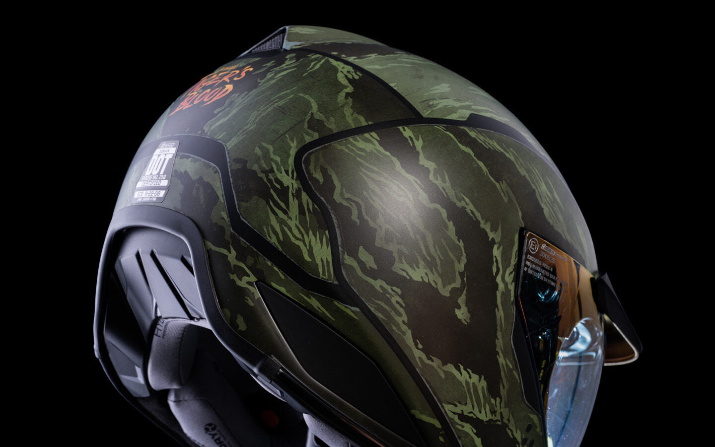 Casco ICON Domain Tiger's Blood - Verde