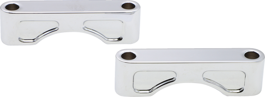 Bloque de montaje para guardabarros delantero Hugger - Bloques de montaje para guardabarros delantero Hugger - Para ruedas de 21" - Cromado