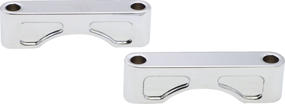Bloque de montaje para guardabarros delantero Hugger - Bloques de montaje para guardabarros delantero Hugger - Para ruedas de 21" - Cromado