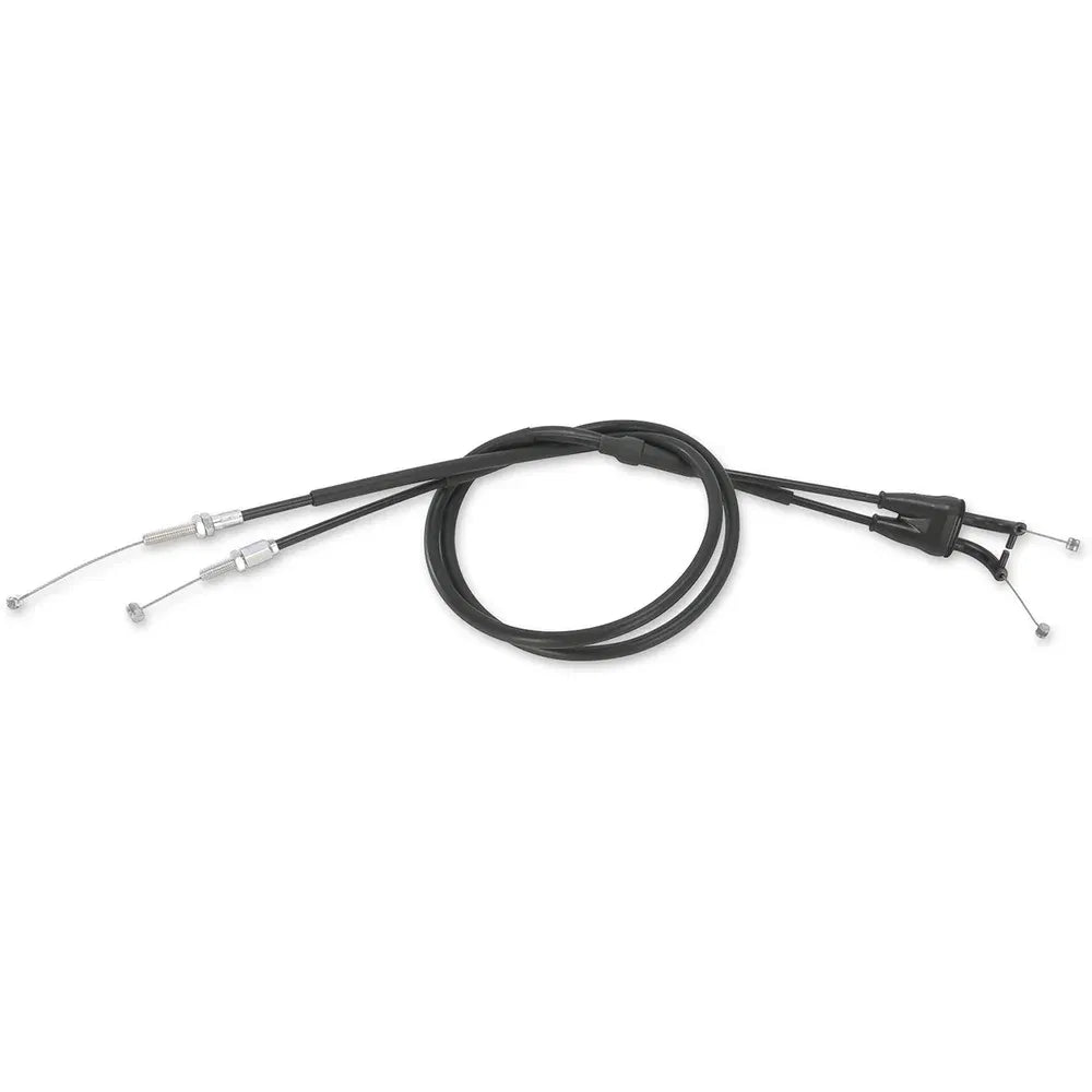 Cable del acelerador de vinilo negro.