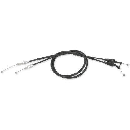 Cable del acelerador de vinilo negro.
