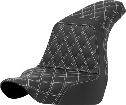 Asiento Saddlemen Lattice Stitch Step-Up Full Lattice Stitch White Stitch FXLR/FLSB '18-'21