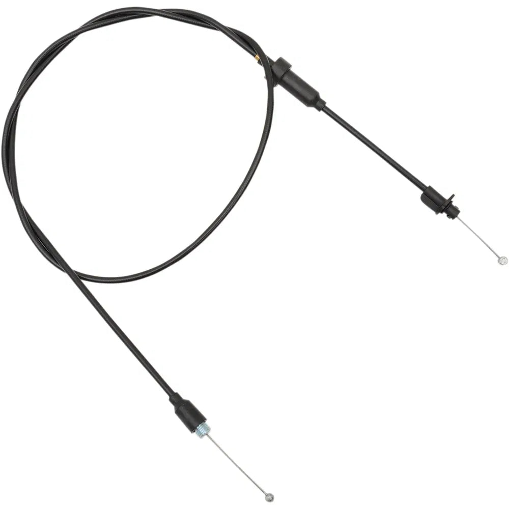 Cable del acelerador de vinilo negro.