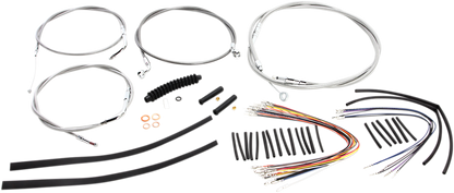 Kit de instalación de manillar XR - Kit de instalación de manillar XR - Perchas para monos de 15"-17" - FLST '07-'10 - Acero inoxidable