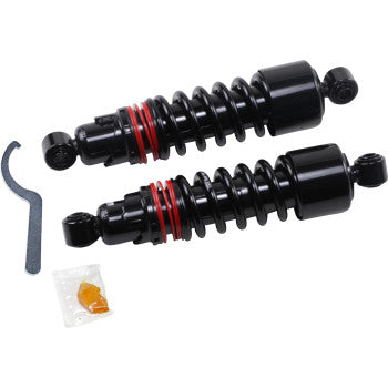 Amortiguadores Traseros Slammer Plus Negros Burly Brand FXD