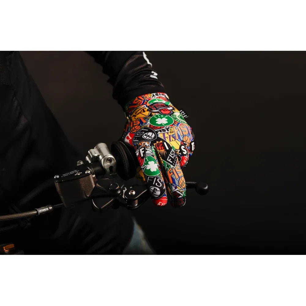 Guantes de pista dura con correas
