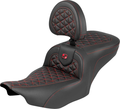 Asiento de alcance estándar Roadsofa™ - Asiento Roadsofa™ - con respaldo - Costura roja - FLH/FLT '23-'25