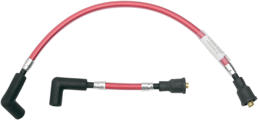 Cable trenzado de bujía - Cables de bujía - Rojo manzana caramelo - FX/FL '65-'99