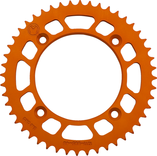 Corona Trasera Aluminio - Corona Trasera - Aluminio - 48 Dientes - Naranja - Husqvarna/KTM