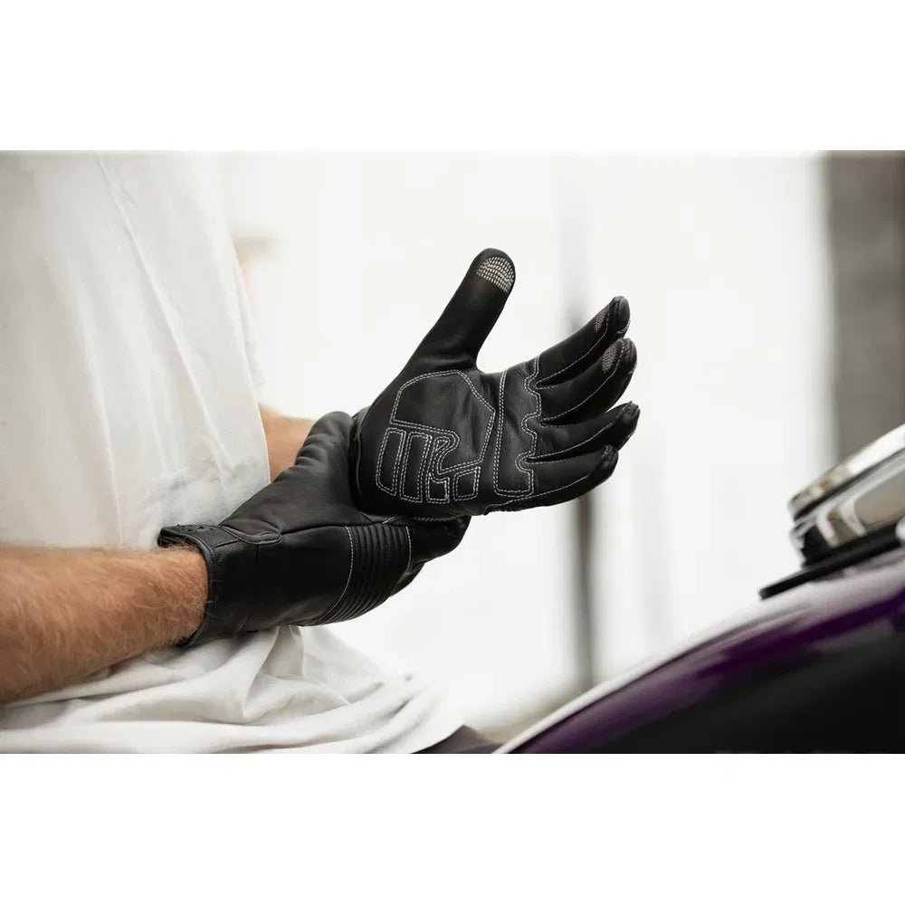 Guantes de cuero guerrero de la carretera