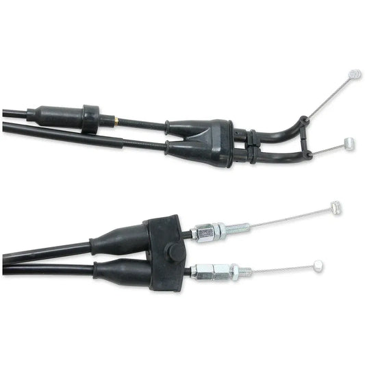 Cable del acelerador de vinilo negro.