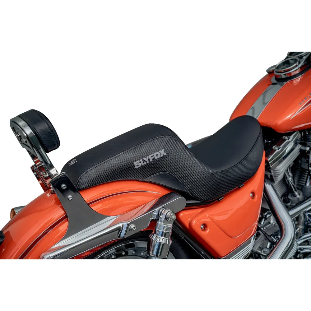 Asiento SLYFOX The Drifter Drifter Gray Logo Black Vinyl Smooth FXR '82-'00