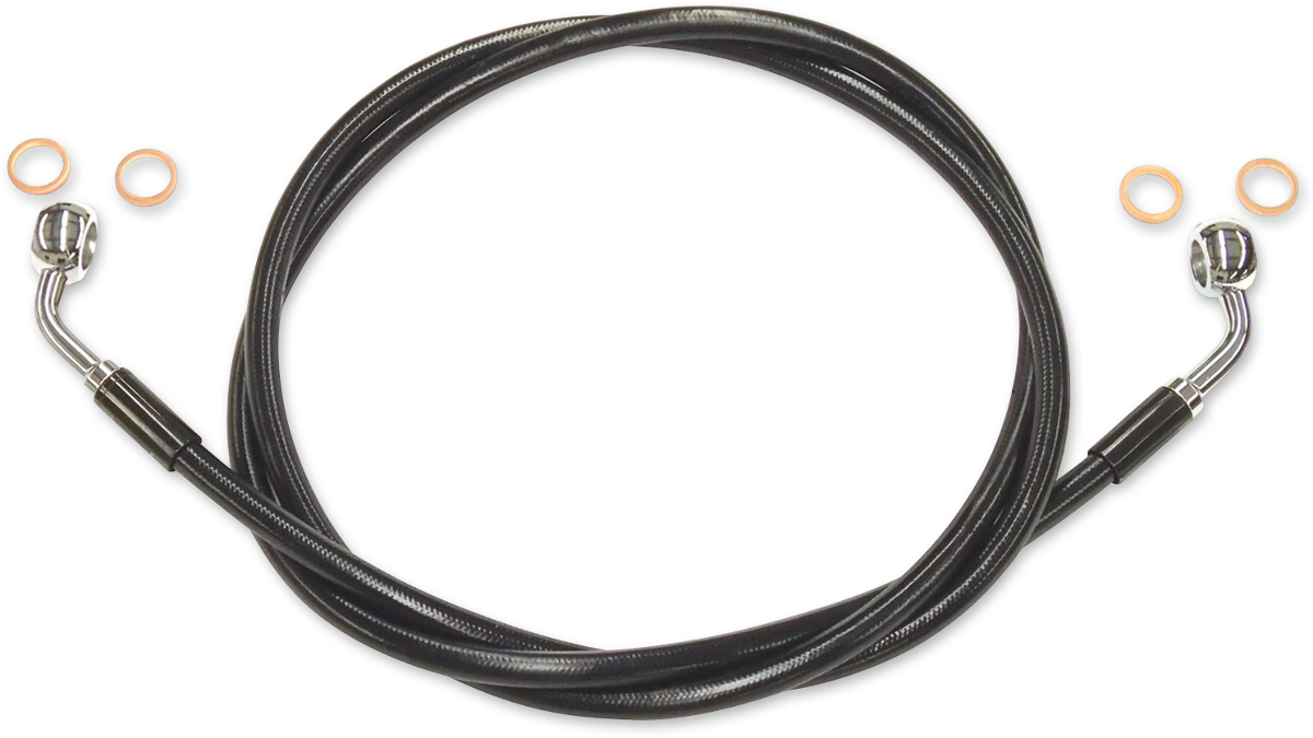 Kit de línea de freno delantero XR de acero inoxidable Extreme Response - Línea de freno - XR - EZ Align - Negro