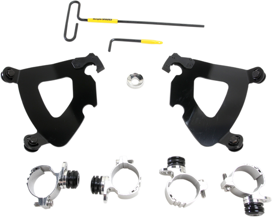 Kit de hardware de bloqueo del gatillo del carenado del guantelete - Kit de montaje del guantelete - Negro - XL883