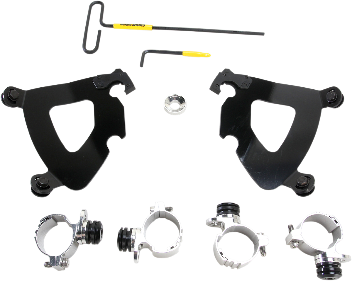 Kit de hardware de bloqueo del gatillo del carenado del guantelete - Kit de montaje del guantelete - Negro - XL883