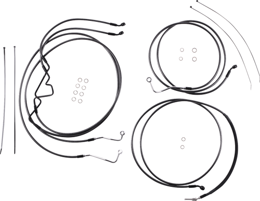 Kit de instalación de manillar de diseño Black Pearl™ - Kit de instalación de manillar de diseño Black Pearl™ - 6" - FLHR '17-'20