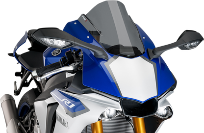 Parabrisas Z-Racing - Parabrisas de carrera - 13-1/4" - Ahumado oscuro - YZF-R1