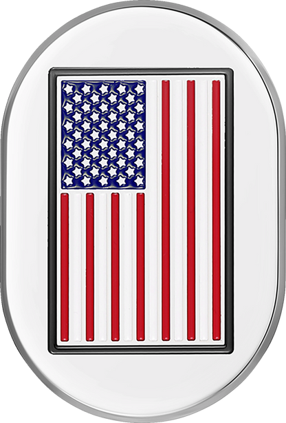 Cubierta de antena - Cubierta de antena - Guardabarros trasero derecho - Bandera estadounidense - Cromada