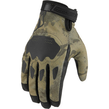 Guantes ICON Hooligan CE Camo - Tan