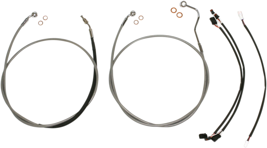 Kit de instalación de manillar XR - Kit de instalación de manillar XR - Colgadores Ape de 12"-14" - FLH '17-'20 - Acero inoxidable/cromo