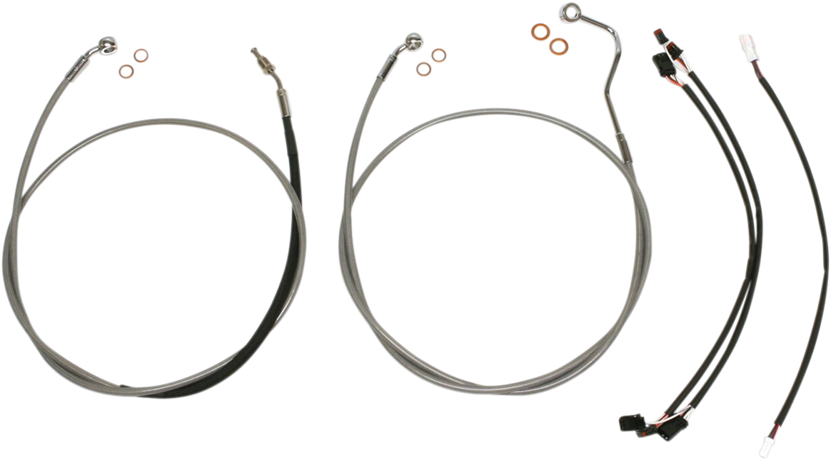 Kit de instalación de manillar XR - Kit de instalación de manillar XR - Colgadores Ape de 12"-14" - FLH '17-'20 - Acero inoxidable/cromo