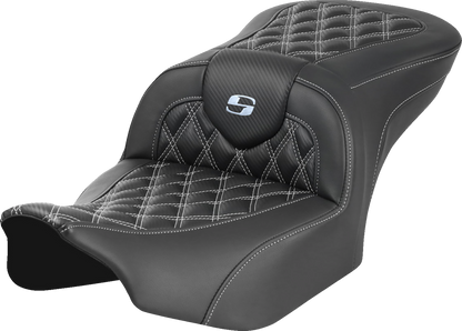 Asiento de fibra de carbono Roadsofa™ - Asiento de fibra de carbono RoadSofa™ - sin respaldo - Costura de celosía - Costura plateada - FL/FX '23-'24