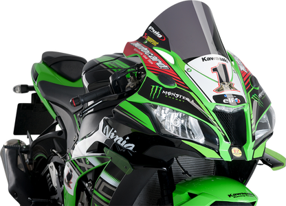 Parabrisas Z-Racing - Parabrisas de carrera - 14-1/4" - Ahumado oscuro - Kawasaki