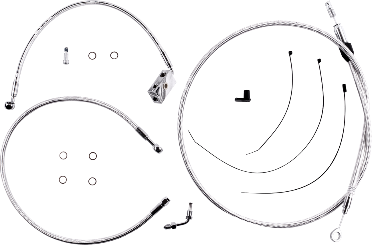 Kit de instalación de manillar de diseñador Sterling Chromite II® - Kit de instalación de manillar de diseñador Sterling Chromite II® - 10" - Softail '18-'24