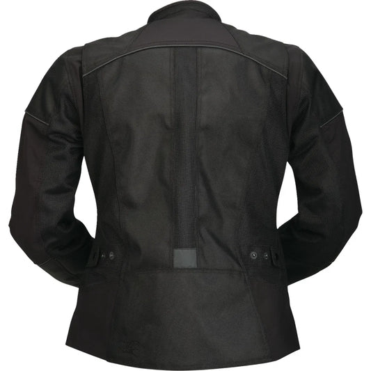 Chamarra zephyr negra para mujer