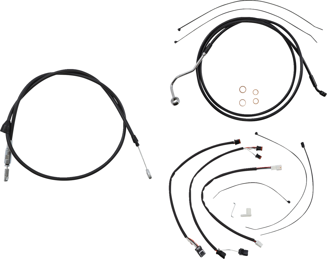 Kit de instalación de manillar XR - Kit de instalación de manillar XR - Perchas para monos de 15"-17" - FLHR '21-'22 - Negro