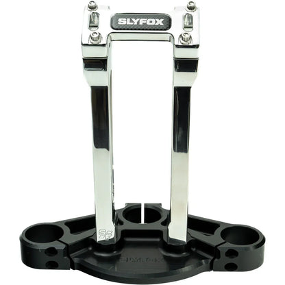 Kit SLYFOX Handlebar Riser Straight 1-1/8" Clamping 10" Rise