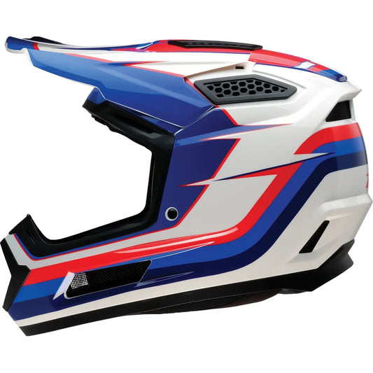 Casco dirt maxx vortex rojo/blanco/azul