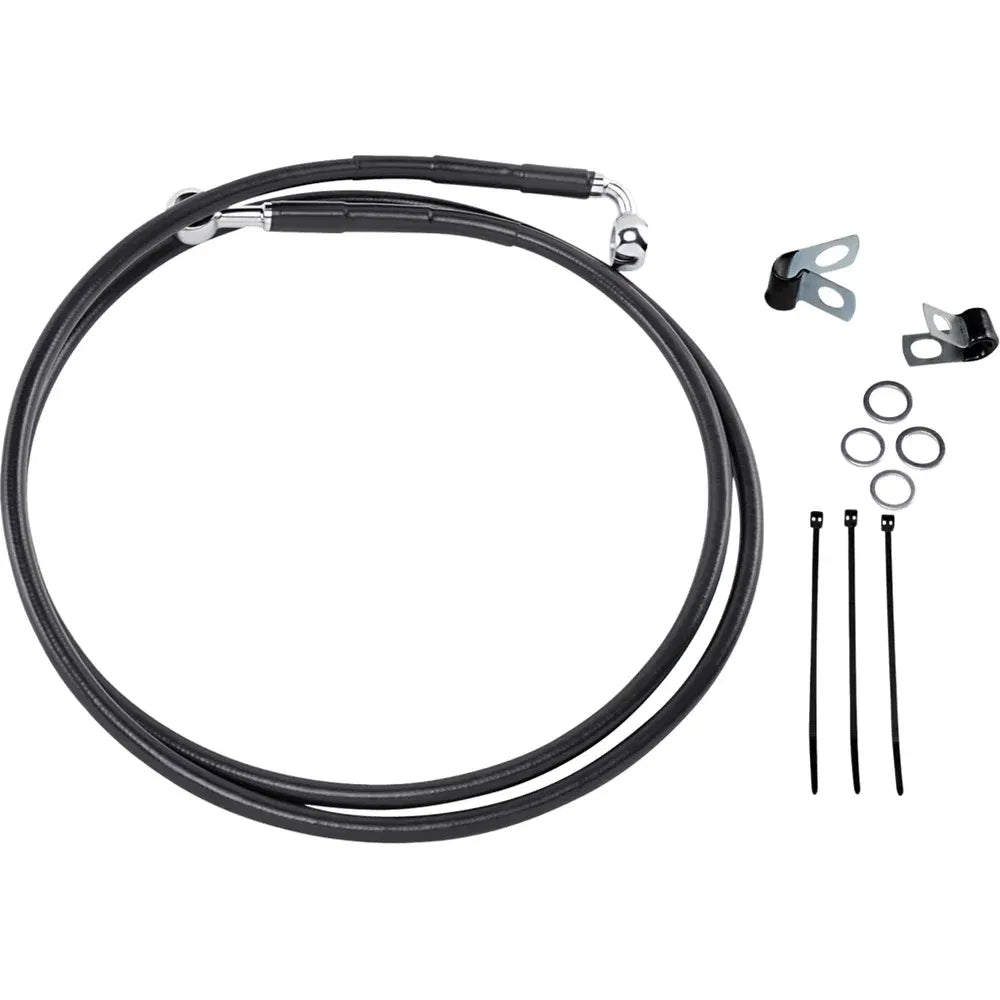 Kit de línea de freno de vinilo negro de longitud extendida