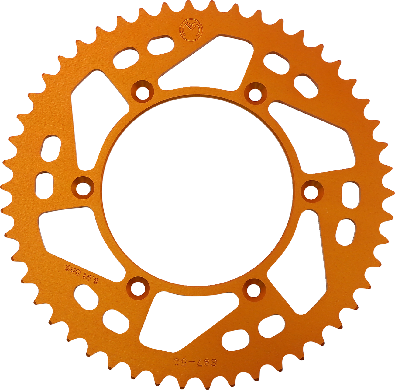 Corona Trasera Aluminio - Corona Trasera - Aluminio - 50 Dientes - Naranja - Husaberg/Husqvarna/KTM