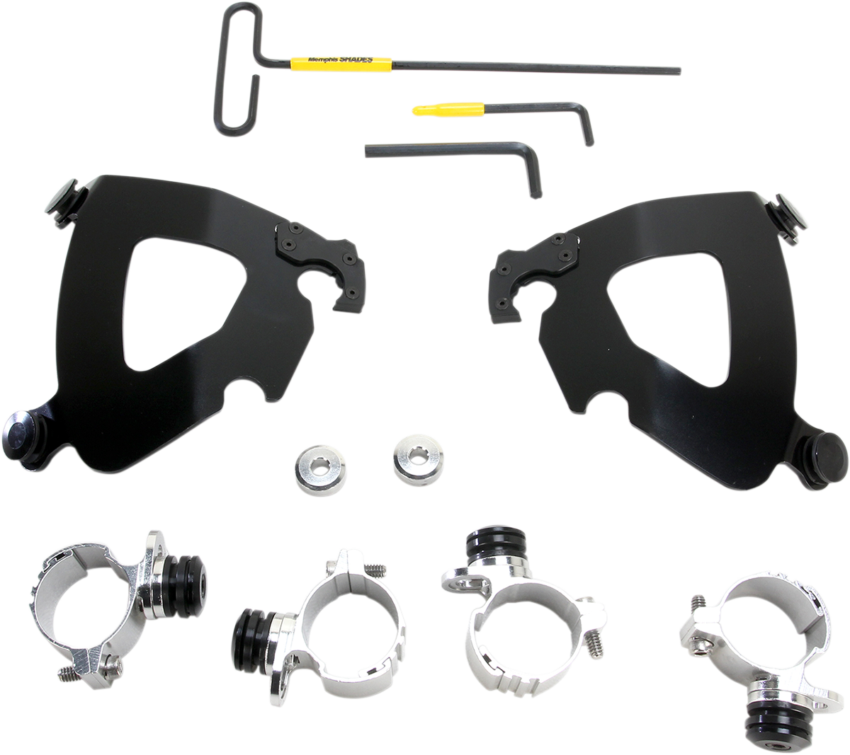 Kit de hardware de bloqueo del gatillo del carenado del guantelete - Kit de montaje del guantelete - Negro - XL1200