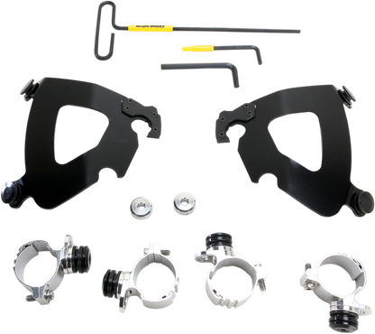 Kit de hardware de bloqueo del gatillo del carenado del guantelete - Kit de montaje del guantelete - Negro - XL1200