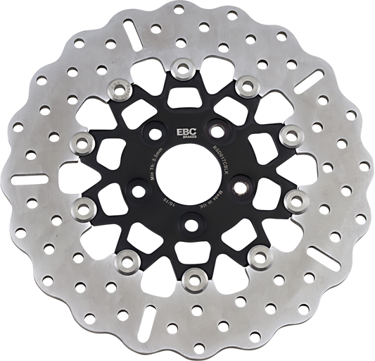 Rotor de freno trasero de acero inoxidable personalizado - Rotor de freno - Negro