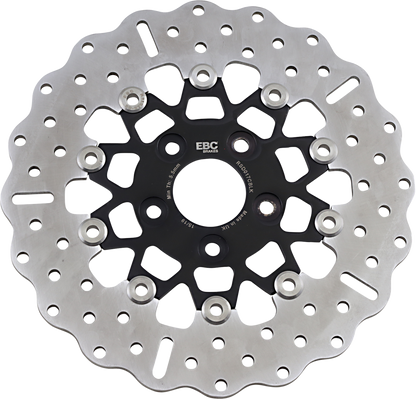 Rotor de freno trasero de acero inoxidable personalizado - Rotor de freno - Negro