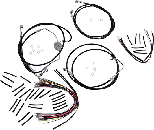 Kit de instalación de manillar XR - Kit de instalación de manillar XR - Colgadores Ape de 12"-14" - FLTRSE '09-'12 - Negro