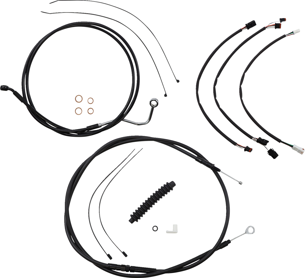 Kit de instalación de manillar XR - Kit de instalación de manillar XR - Perchas Ape de 15"-17" - FLTR '21-'23 - Negro
