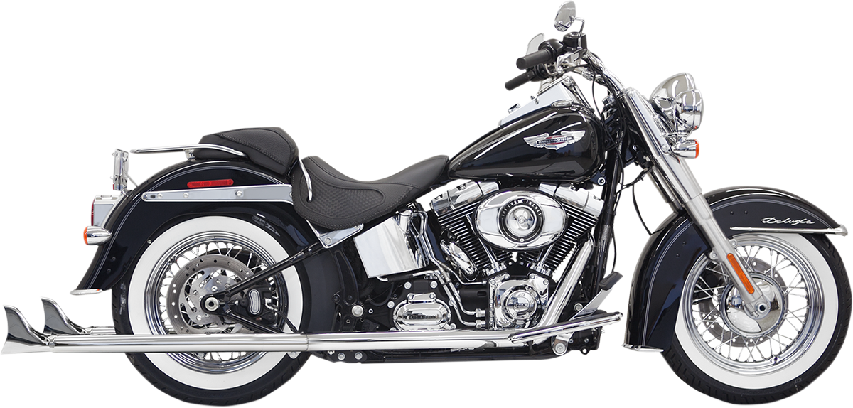 Sistema de escape True Duals con silenciadores de cola de pez — con deflectores - Sistema de escape True Duals con silenciadores de cola de pez - 36" - Softail - Deflector incluido