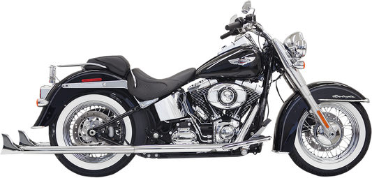 Sistema de escape True Duals con silenciadores de cola de pez — con deflectores - Sistema de escape True Duals con silenciadores de cola de pez - 36" - Softail - Deflector incluido