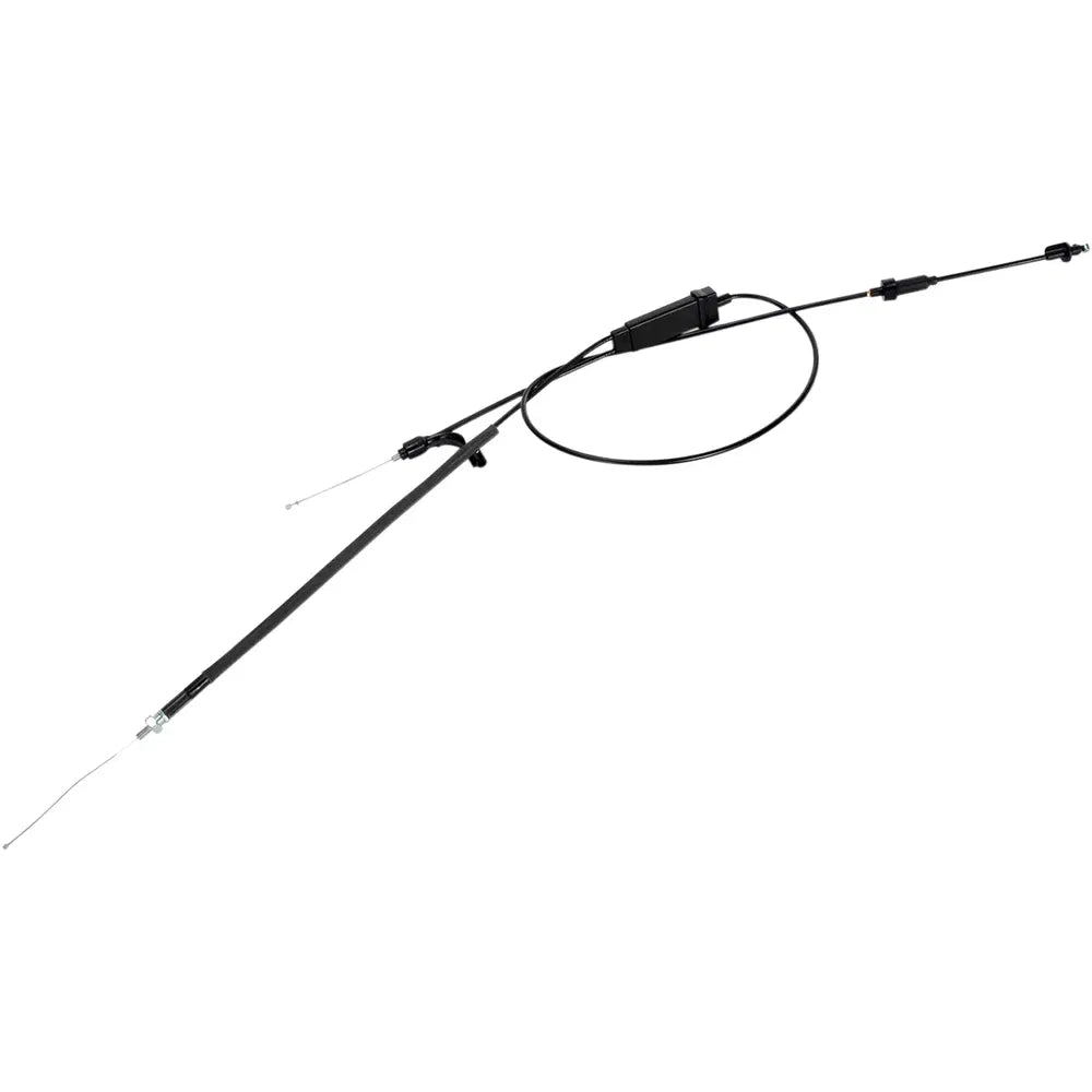 Cable del acelerador de vinilo negro.