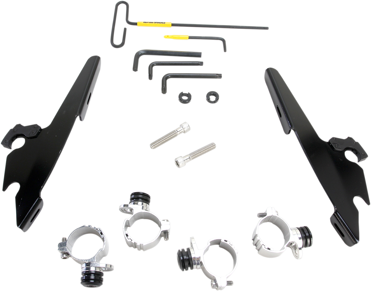 Kit de montaje con bloqueo de gatillo de carenado Batwing - Batwing - Kit de montaje - Negro - XL48